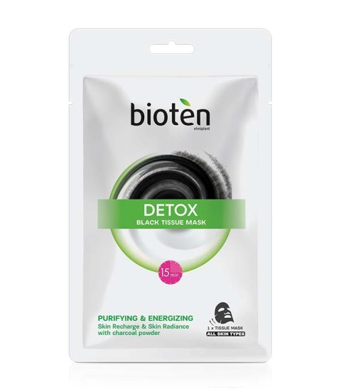 Sheet μάσκα Detox Black Tissue Mask, της Bioten.